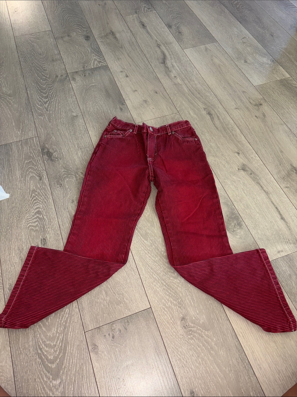 The Children's Place Red Corduroy Wide-Leg Jeans